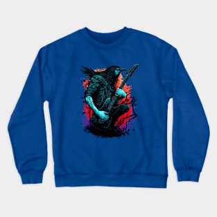 Crow, Guitar player Crewneck Sweatshirt